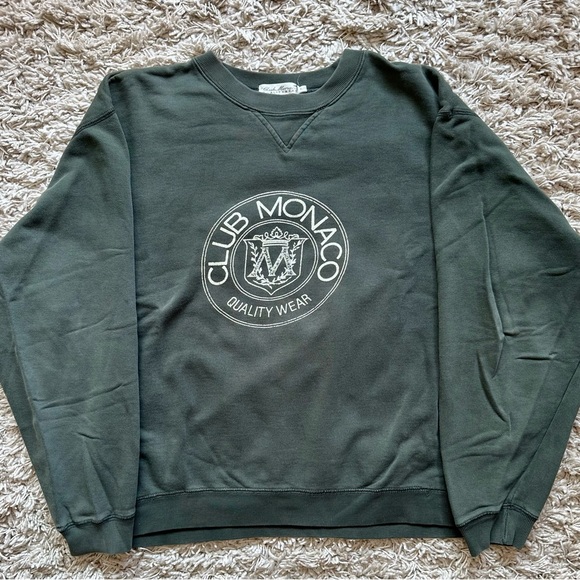 Club Monaco Tops - Club Monaco Vintage Crest Crewneck